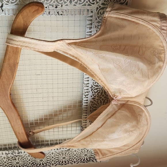 Cacique 44DD Modern lace bra Tan - Picture 2 of 15